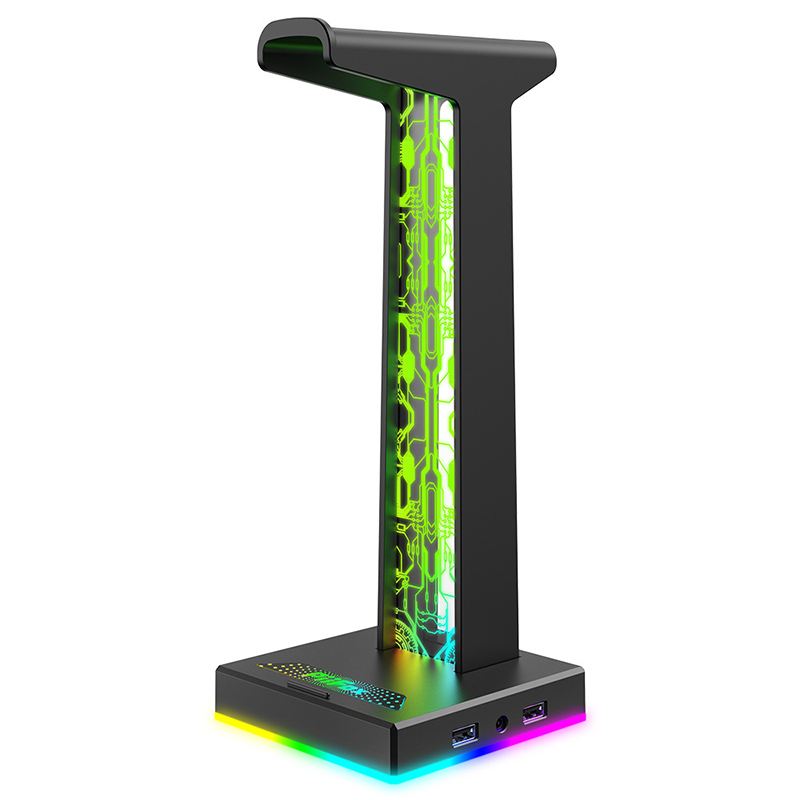 RGBゲーミングヘッドホンスタンド デュアルUSBポート 3 - Pc Gaming Rgb のレビューと価格