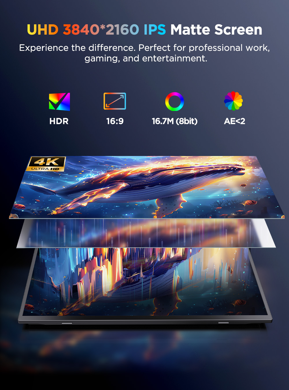 UPERFECT 4K ポータブルモニター タッチスクリーン - Pc Gaming Y Monitor のレビューと価格