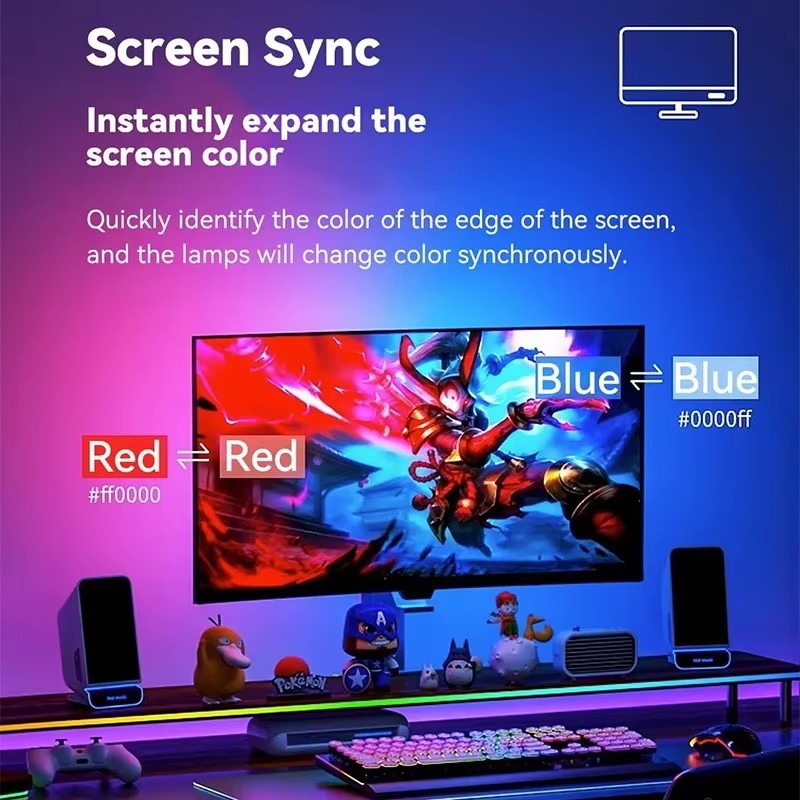 RGB ゲーミングライト ストリップ モニター バックライト - Pc Gaming Rgb のレビューと価格