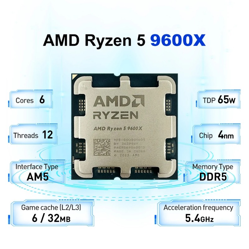 AMD Ryzen 5 9600X ビデオ編集用デスクトップ - Amd Cpu Ryzen 5 のレビューと価格