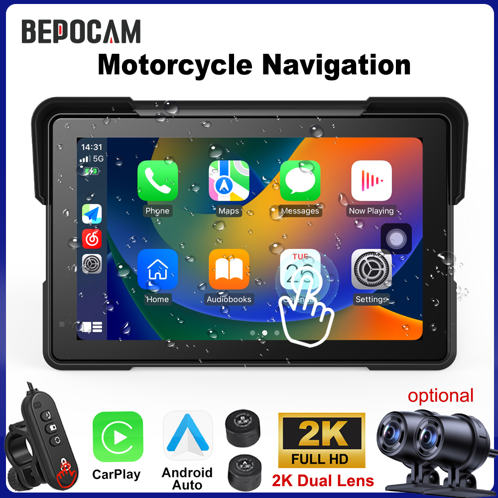 BEPOCAM 5/7 ''Carplay オートバイ DV - Pc Gaming Vr のレビューと価格
